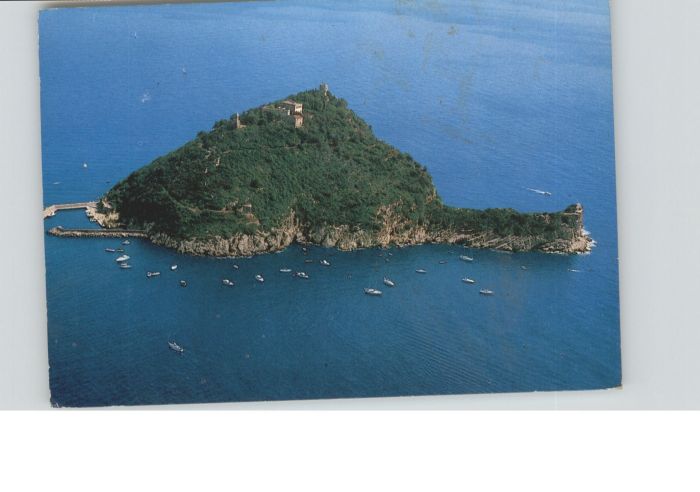 Isola Gallinara Riviera Fiori Gallinara Insel Fliegeraufnahme