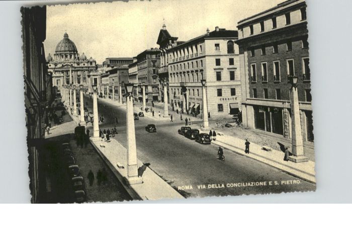 Rom Roma Roma Via Delle Conciliazione S. Pietro Strasse Peterskirche
