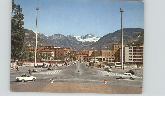 Bolzano Bozen Ponte Talvera Catinaccio Talferbruecke Rosengarten