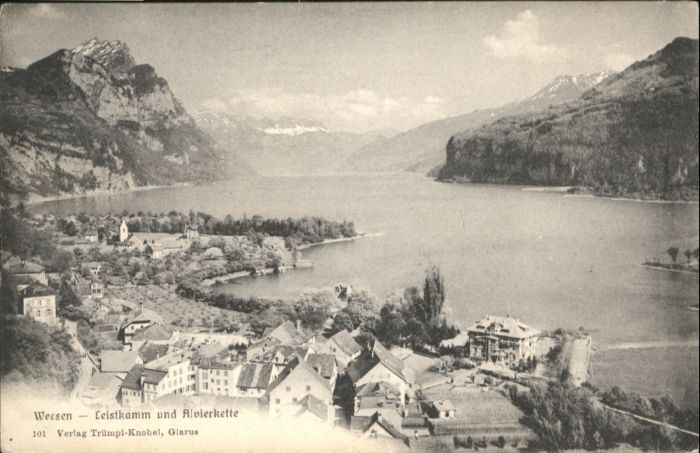 Weesen Walensee SG Weesen Leistkamm Alvierkette