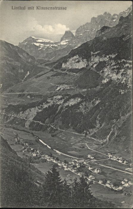 Linthal Glarus Linthal Klausenstrasse
