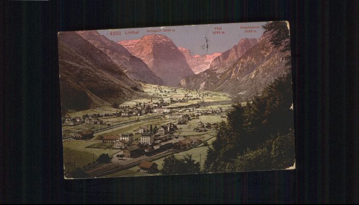 Linthal Glarus Linthal Selbsanft Toedi Gemmistock