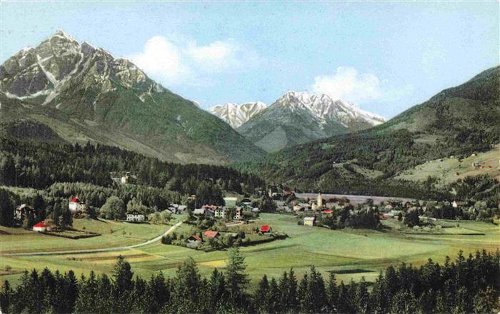 Igls Jgls Innsbruck Tirol AT Panorama Blick gegen Serles und Habicht