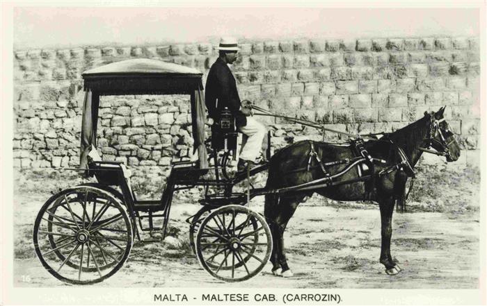 Malta Insel Maltese Cab. Carrozin Pferdekutsche