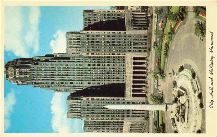 Buffalo New York USA City Hall and McKinley Monument
