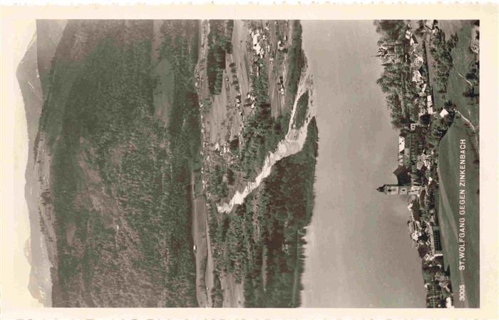 Zinkenbach Wolfgangsee AT Panorama mit St. Wolfgang