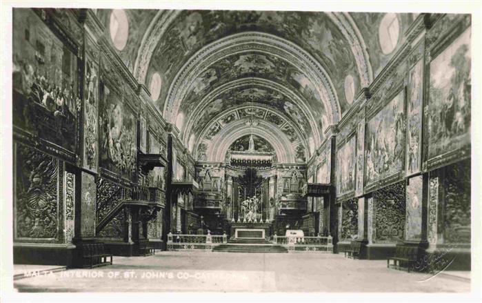 Malta Insel Interior of St. Johns Cathedral