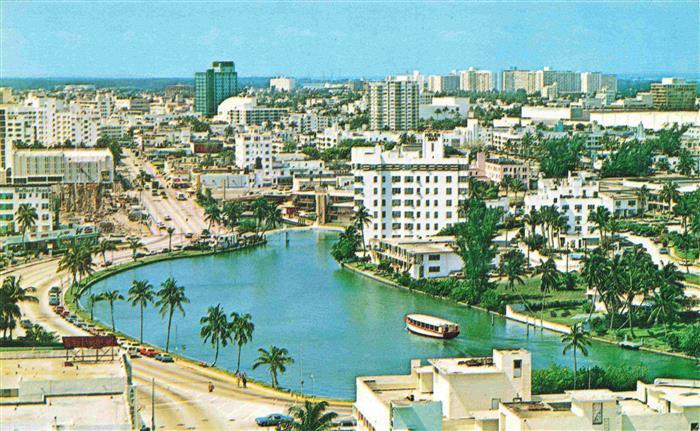 Lake Pancoast MIAMI Florida USA Fliegeraufnahme