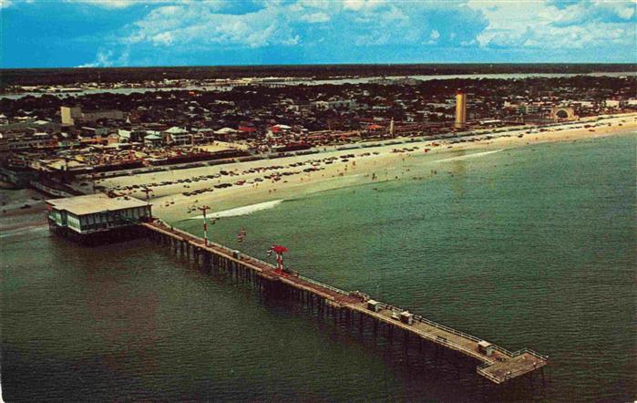 Daytona Beach Florida USA Panorama boardwalk area Main St. Pier Halifax River ae