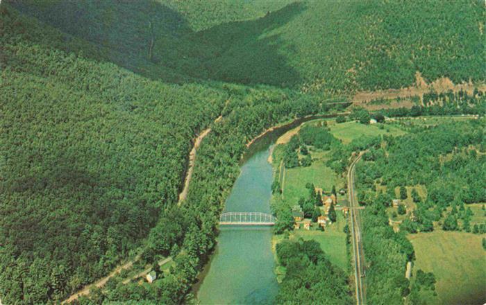 Cedar Run Pennsylvania USA Scenic Pine Creek aerial view