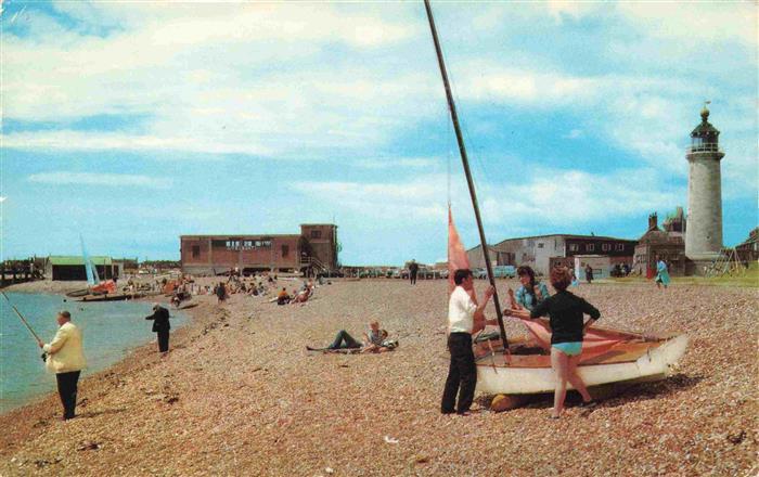 Shoreham -by-Sea Adur UK The Beach and Lighthouse