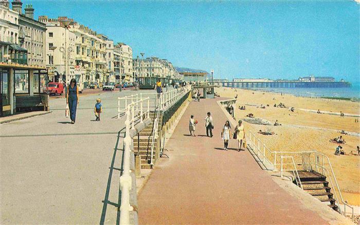 St Leonards-on-Sea HASTINGS East Sussex UK The Promenade and Beach