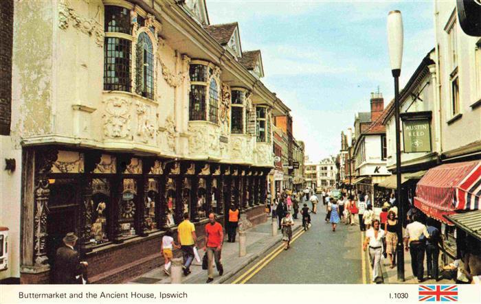 Ipswich Buttermarket and the Ancient House
