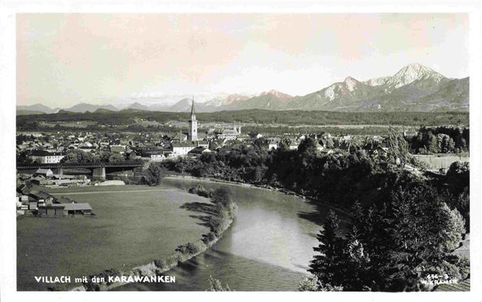 Villach Kaernten AT mit den Karawanken