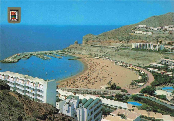 Puerto Rico Gran Canaria ES La Playa Fliegeraufnahme
