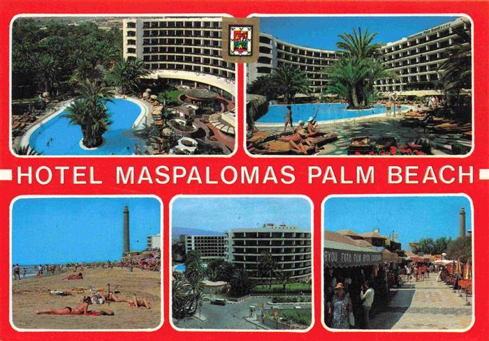 Maspalomas Gran Canaria ES Hotel Maspalomas Palm Beach Pool Strand Promenade