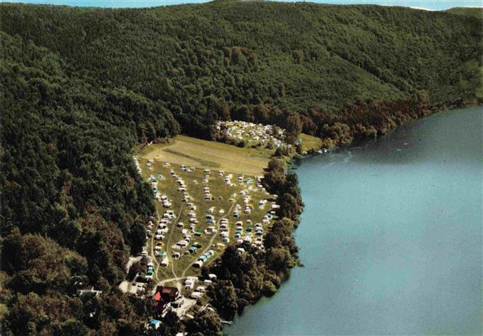 Edersee Edertal Hessen DKV Zeltplatz Fliegeraufnahme