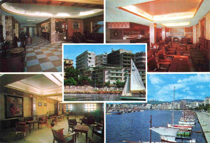 Palma de Mallorca ES Hotel Mirador Foyer Speise und Aufenthaltsraum Bootshafen