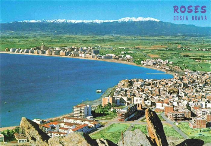 Roses Costa Brava ES Fliegeraufnahme