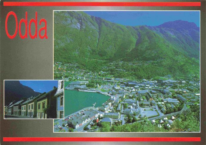 Odda Odde Norway Hovedstaden i Hardanger Fliegeraufnahme