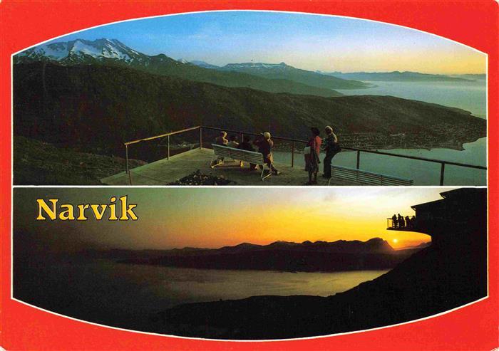 Narvik Norway Utsikt fra fjellrestauranten