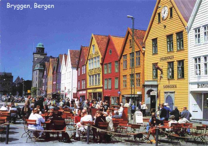 Bergen  Norge Bryggen