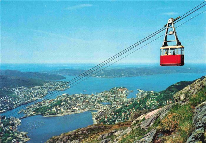 Bergen  Norge Ulriksbanen Panorama