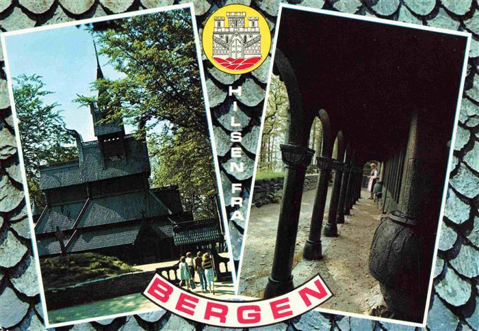 Bergen  Norge Fantoft Stavkirke