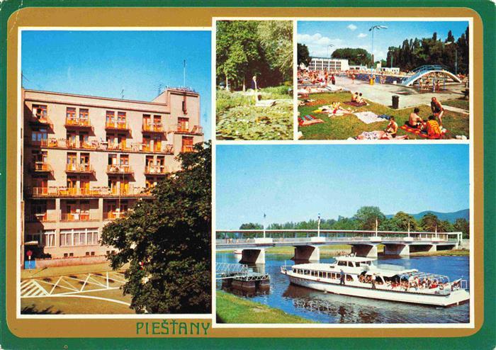 Piestany Pistian Poestyen SK Liecebny dom Jalta Jazierko na Kupelnom ostrove Kup
