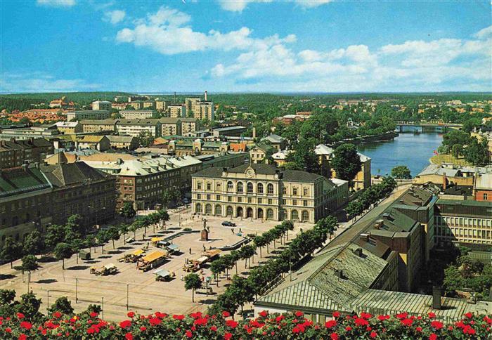 Karlstad Sweden Stora Torget Panorama