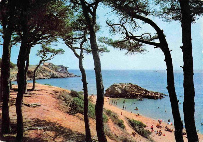 Palamos Costa Brava ES La Fosca vista parcial Kuestenpanorama Strand