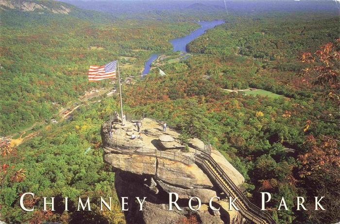Chimney Rock Park North Carolina USA Fliegeraufnahme