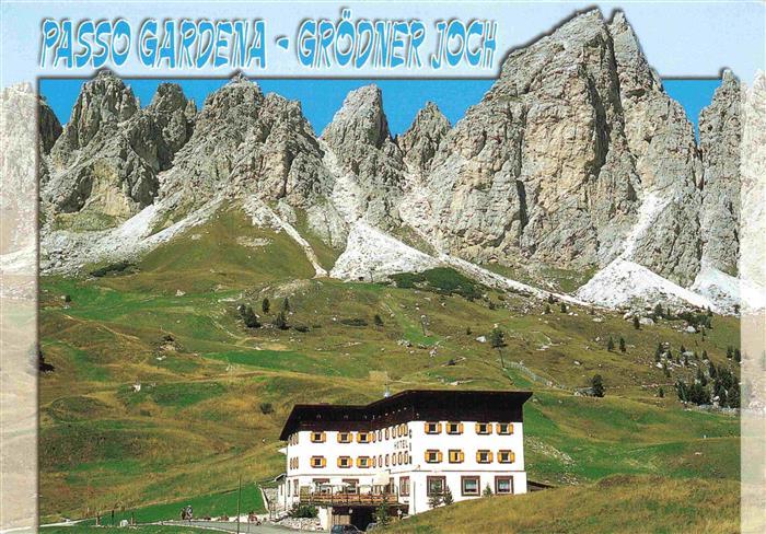 Groednerjoch Passo di Gardena IT con il Piz da Cir
