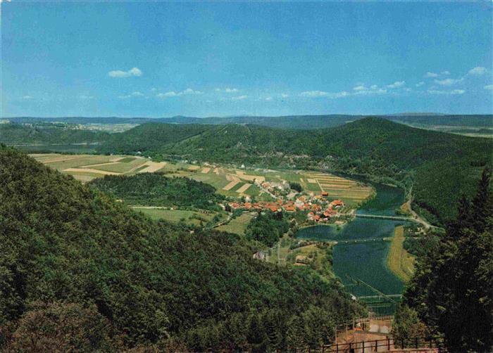 Hemfurth-Edersee Edertal Hessen Blick vom Peterskopf