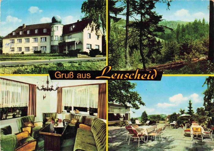 Leuscheid Kurheim Westerwald Gastraum Terrasse Panorama