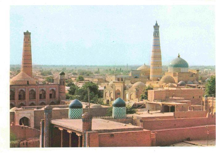 Chiwa Khiva Usbekistan Itschan Kala Panorama