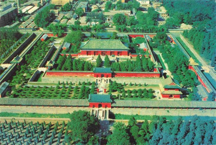 Vietnam Tempel Park Fliegeraufnahme