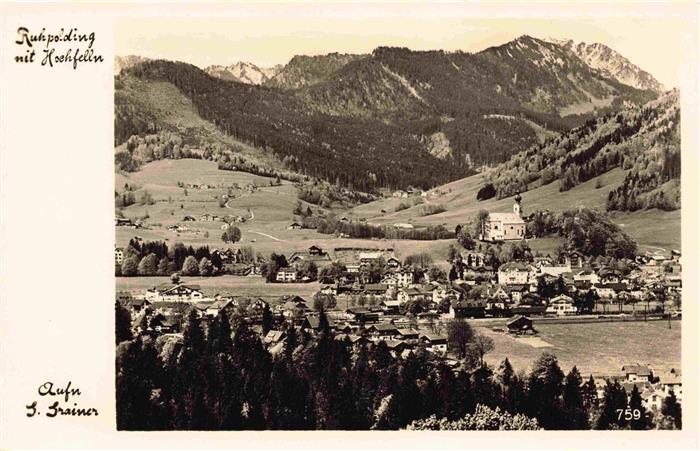 Ruhpolding Bayern mit Hochfelln