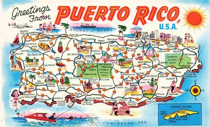 PUERTO RICO State of Gebietskarte