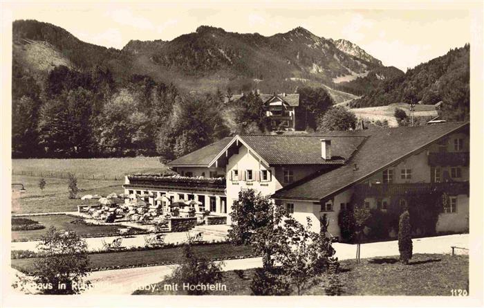 Ruhpolding Bayern Kurhaus mit Hochfelln