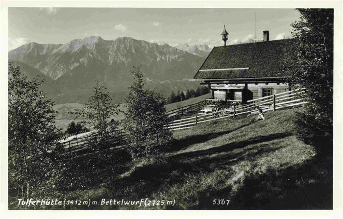 Tulferhuette 1412m Hall Tirol AT mit Bettelwurf