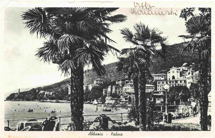 Abbazia di Piona Lago di Como Lombardia IT Palmen Panorama