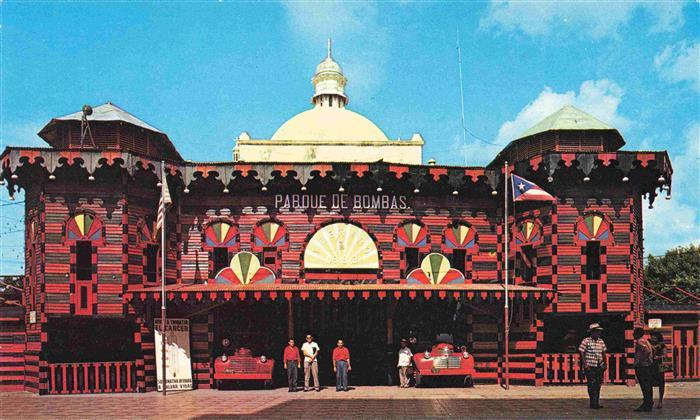 Ponce Puerto Rico Pances Firehouse behind the Cathedral