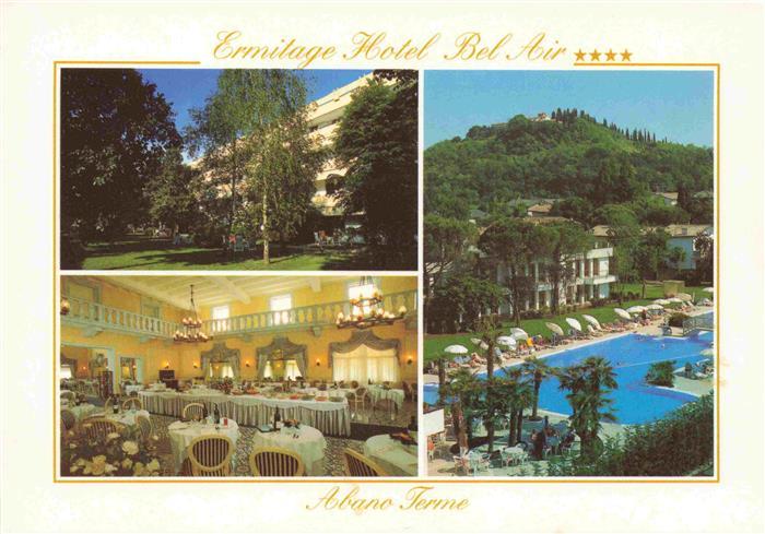 Abano Terme Veneto IT Ermitage Hotel Bel Air Speisesaal Freibad