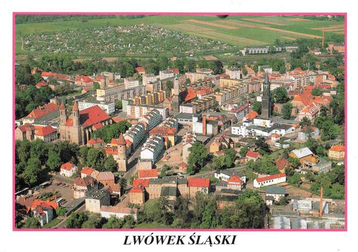 Lwowek Slaski Loewenberg Schlesien PL Fliegeraufnahme