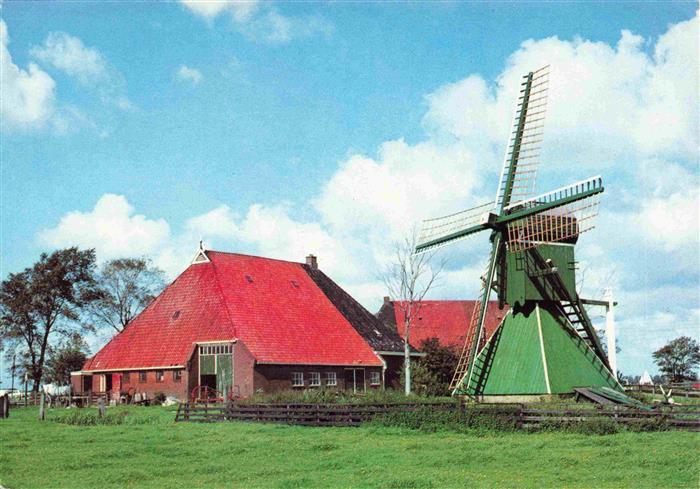 Mooi Drente Friesland Spinnekop met boerderij