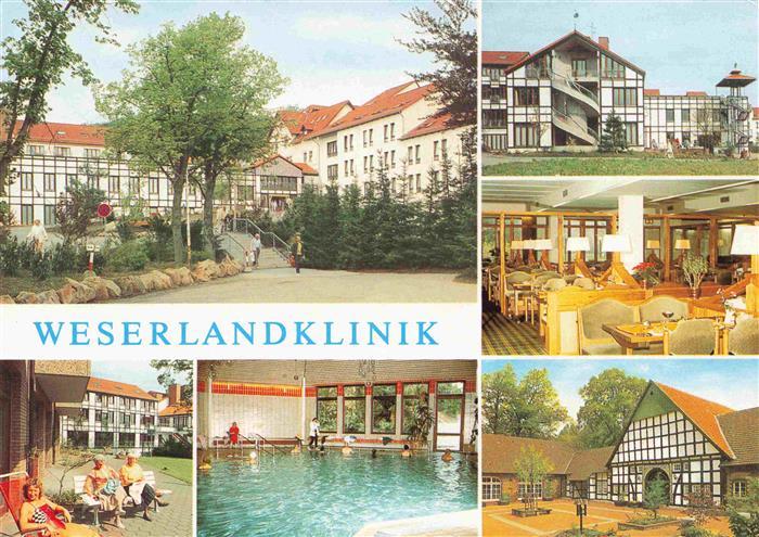 Vlotho Weser Herford NRW Weserlandklinik Gastraeume Terrasse Hallenbad