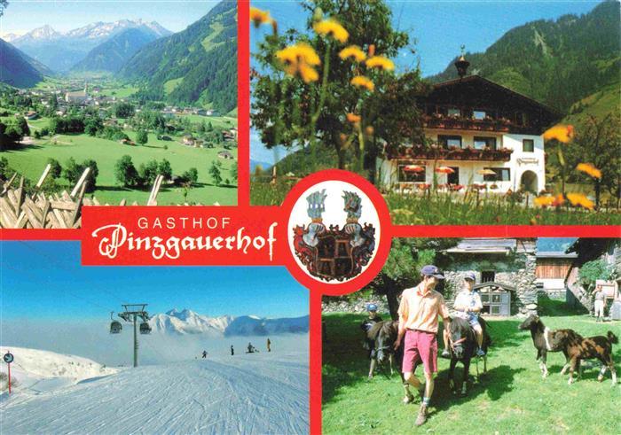 Rauris-Woerth AT Gasthof Pinzgauerhof Ponyreiten Panorama Wintersportplatz Alpen