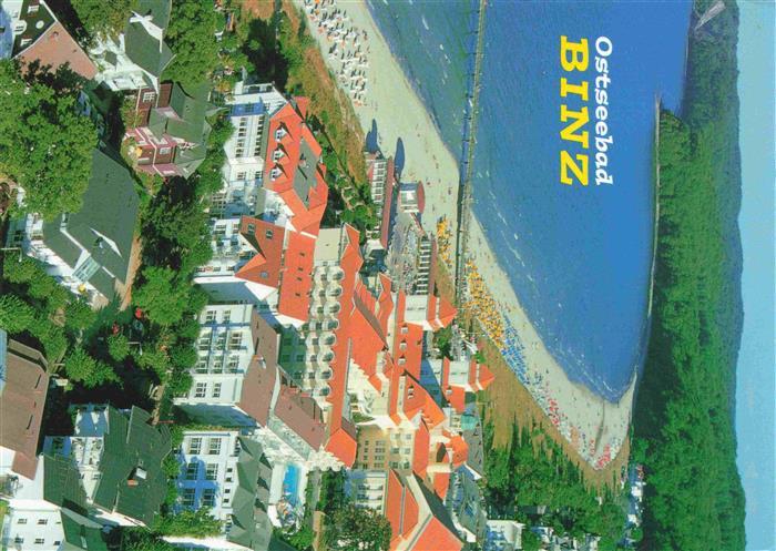Binz Ruegen Kurhaus Kurplatz und Seebruecke Fliegeraufnahme