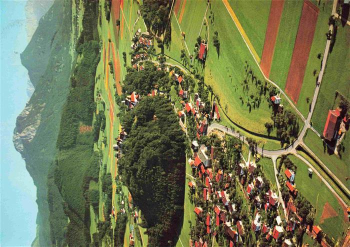 Neubeuern Fliegeraufnahme mit Altenmarkt und Inntaler Alpen